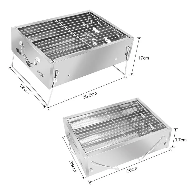 Stainless Steel Foldable Barbecue Picnic Grill -007