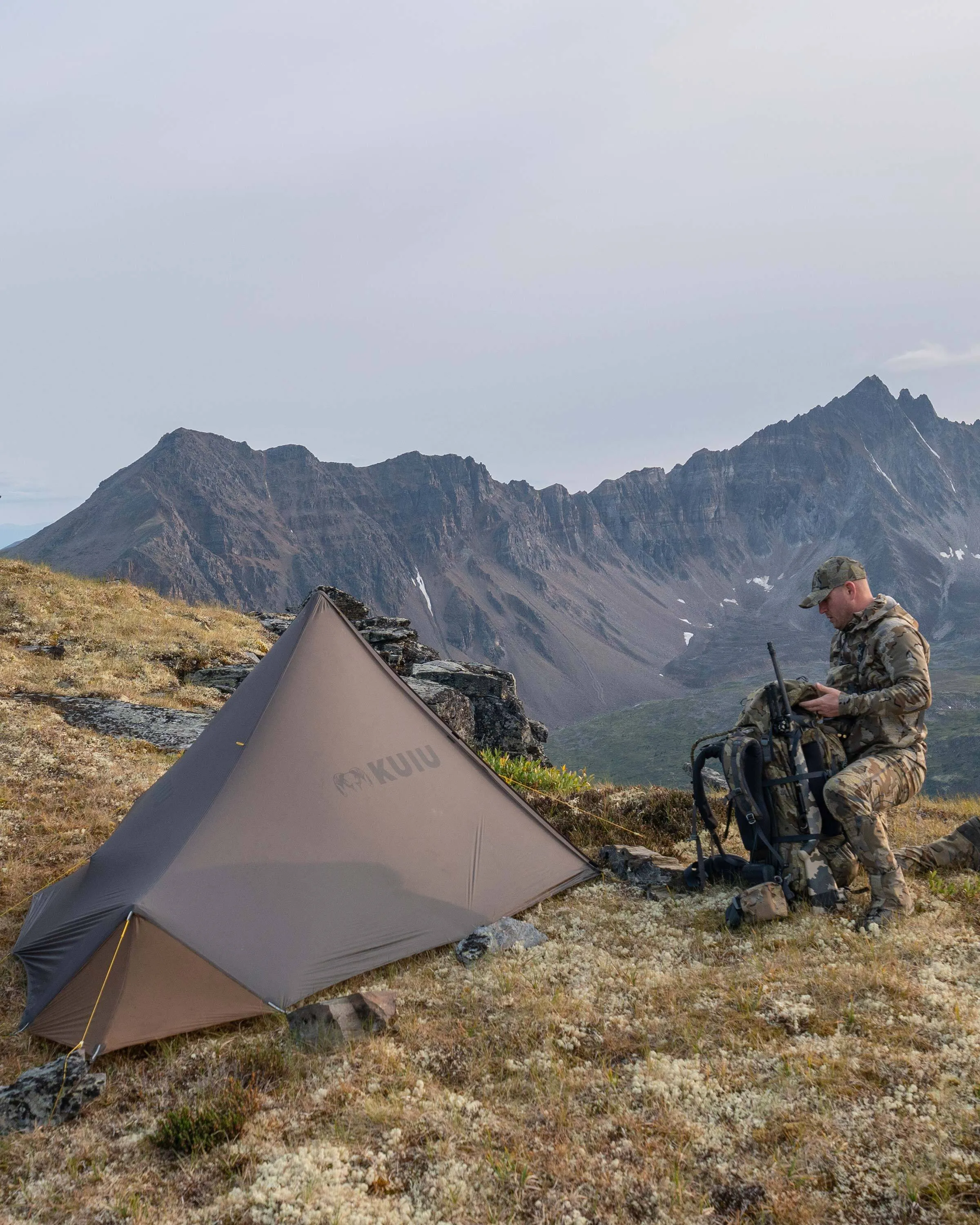 Summit Star 1 Person Tent | Gunmetal-Camel