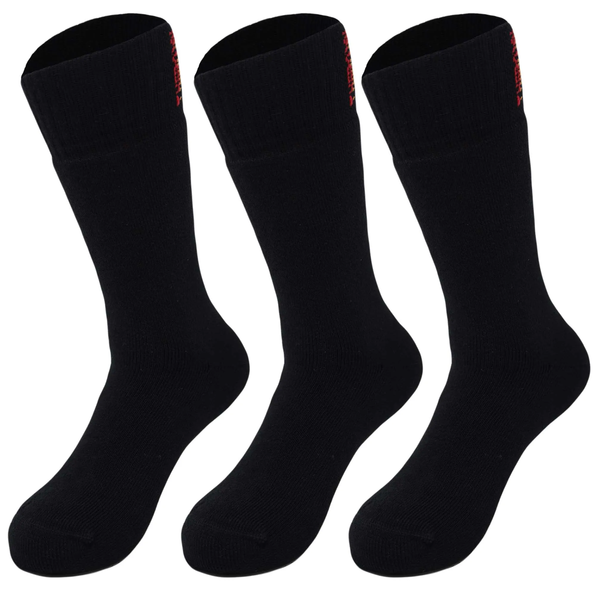 Thermal Insulated Socks for Men Seamless Toe Reinforced Heel Size 8-11.5 3 Pairs