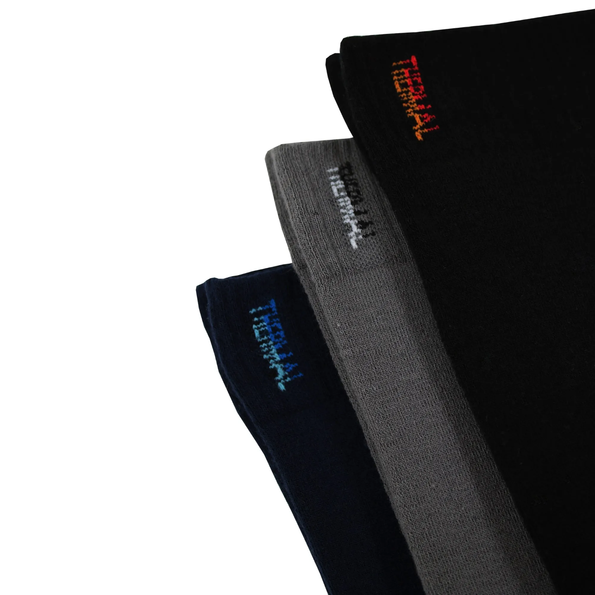 Thermal Insulated Socks for Men Seamless Toe Reinforced Heel Size 8-11.5 3 Pairs