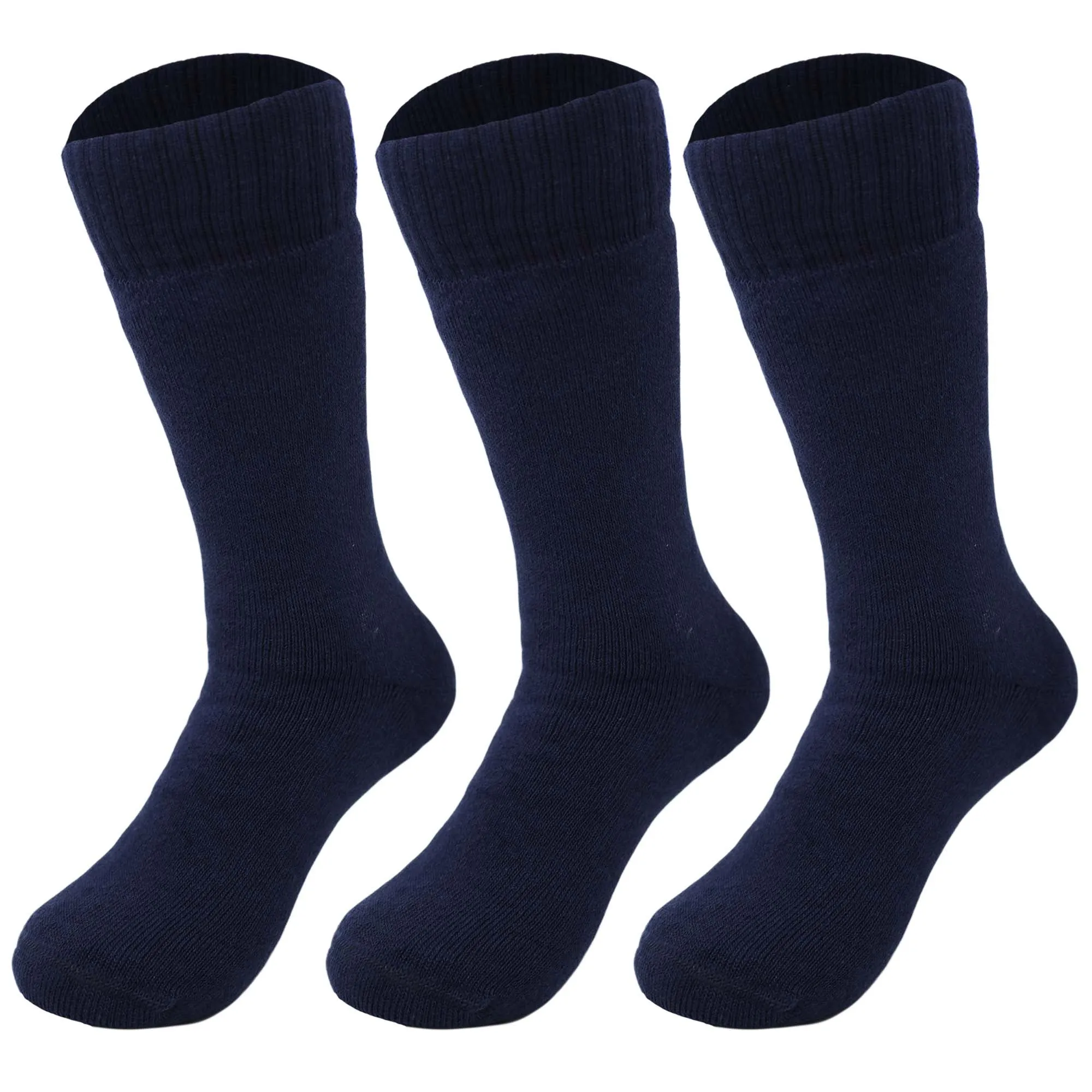 Thermal Insulated Socks for Men Seamless Toe Reinforced Heel Size 8-11.5 3 Pairs