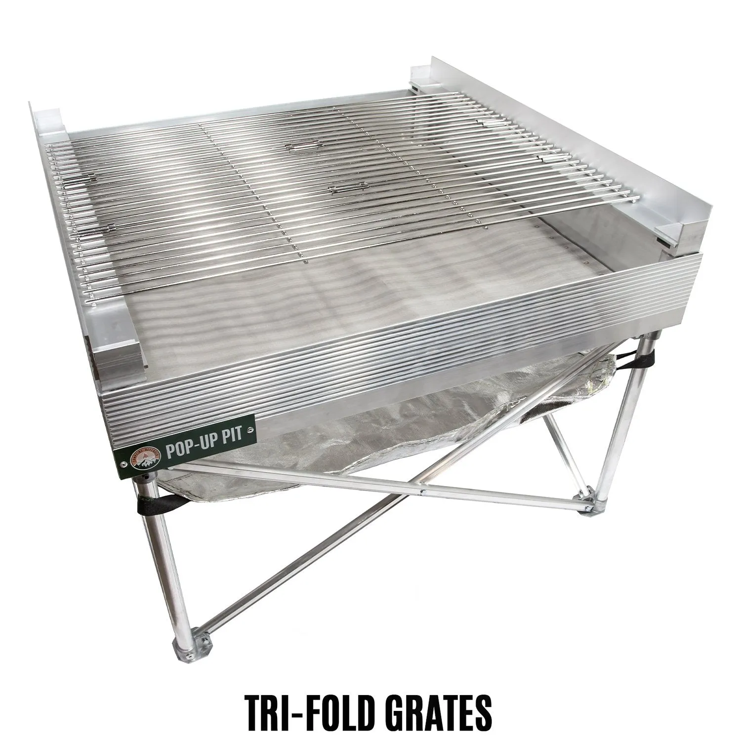 Tri-Fold Grill Grate for Fireside Pop-up Pit