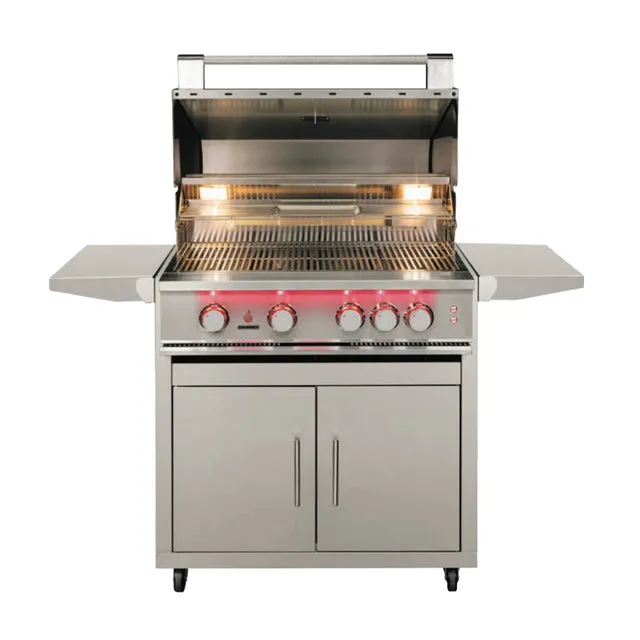 TrueFlame Deluxe Cart,  Fold-Down Side Shelves, KD (Fits TF32, TFE32)