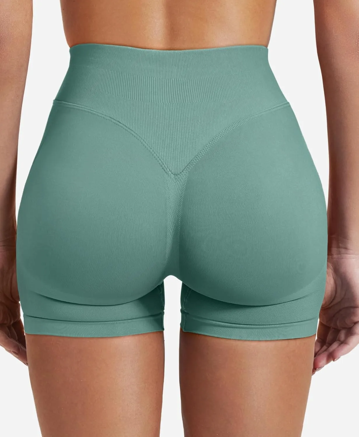 VOYJOY Women Workout Impact Shorts 3.6"/ 4.5"/ 6" Scrunch Butt Lifting Gym Seamless Booty Biker Shorts