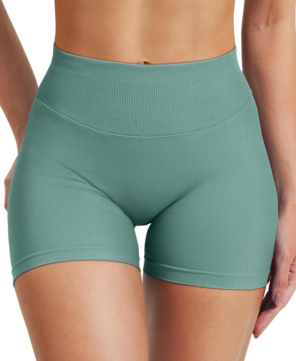 VOYJOY Women Workout Impact Shorts 3.6"/ 4.5"/ 6" Scrunch Butt Lifting Gym Seamless Booty Biker Shorts