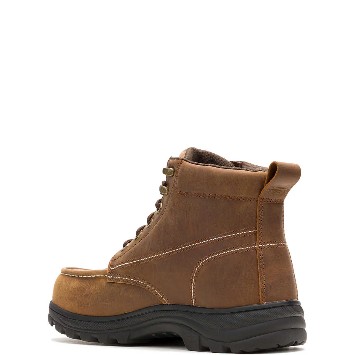 Wolverine Men's Carlsbad 6" Moc-Toe Steel-Toe Work Boot - Sudan Brown