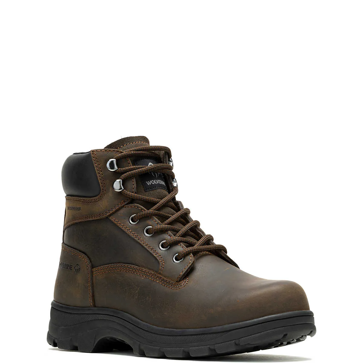 Wolverine Men's Carlsbad Waterproof 6" Work Boot - Brown (Soft Toe)